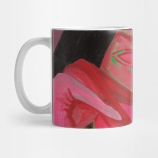 Red sad girl portrait Mug